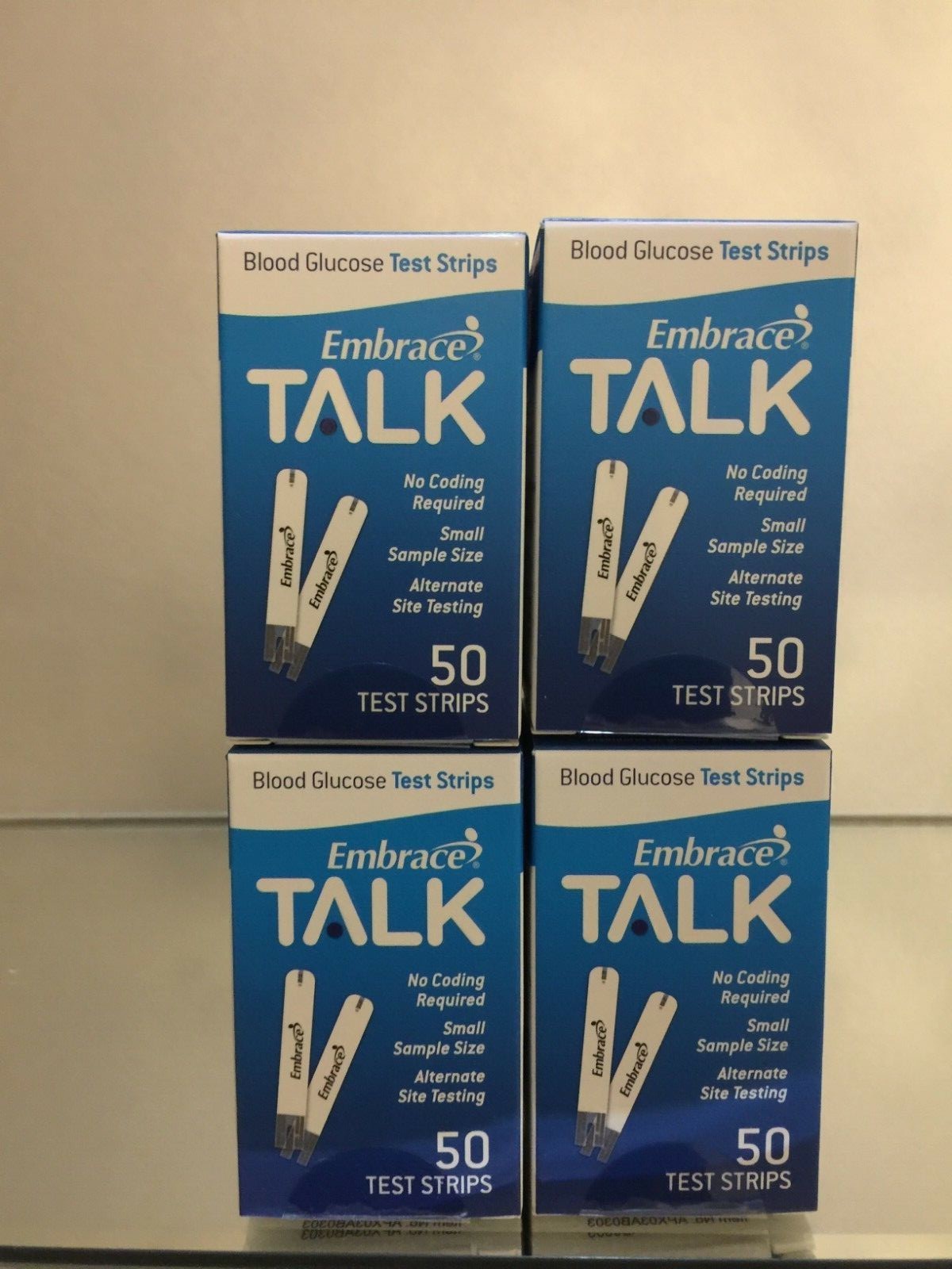 Embrace TALK Blood Glucose Test Strips 200 Qty.  Exp 02/2027 Free shipping