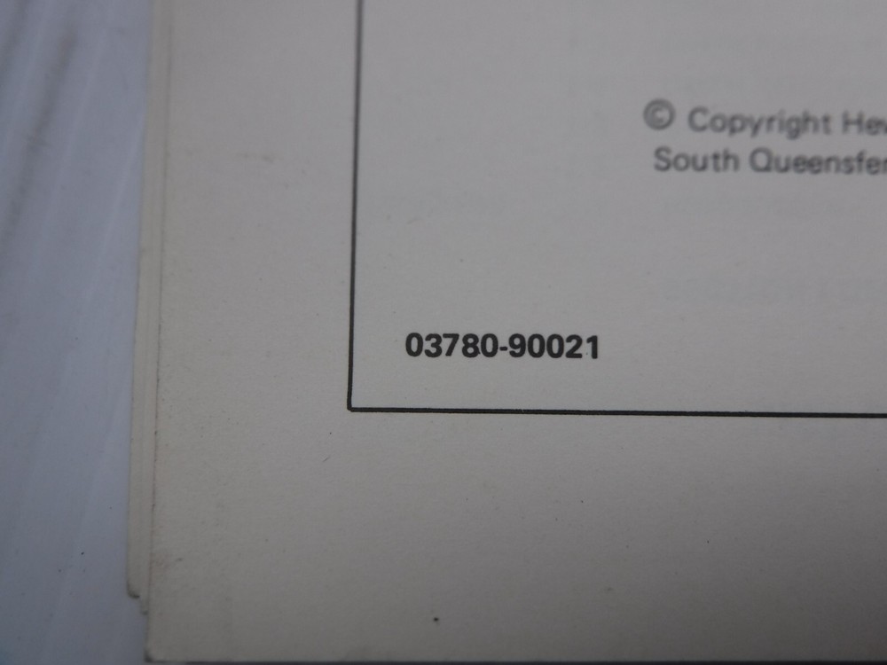 Hewlett Packard 3780A Pattern Generator / Error Detector Manual 03780-90021