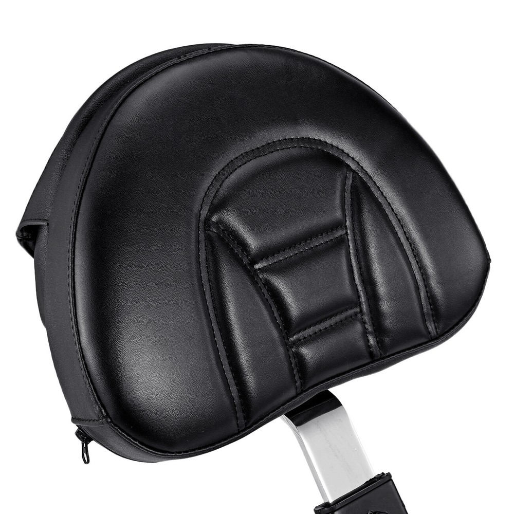 Black Adjustable Drivers Rider Backrest Mount Kit For Harley Electra Glide FLHR