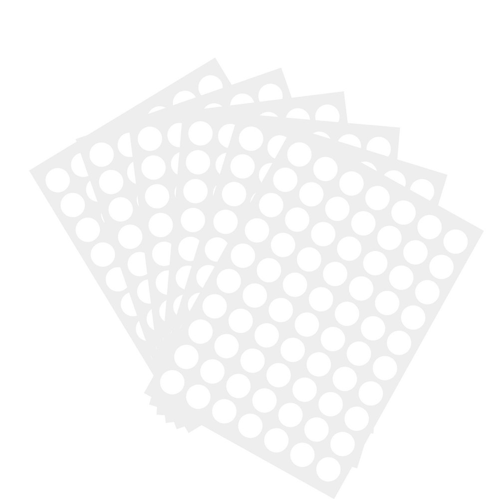 Coding Labels 3/4" Round Color-Coding Circle 1050pcs Dot Labels (White) White