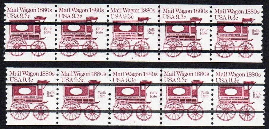 1903a 9.3c Mail Wagon #1 & 2 PS5 MNH