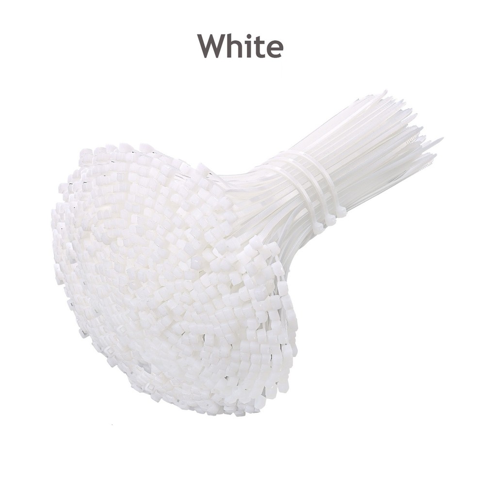Black & White Nylon Extra Strong Cable Ties Zip Ties Wraps - High Quality