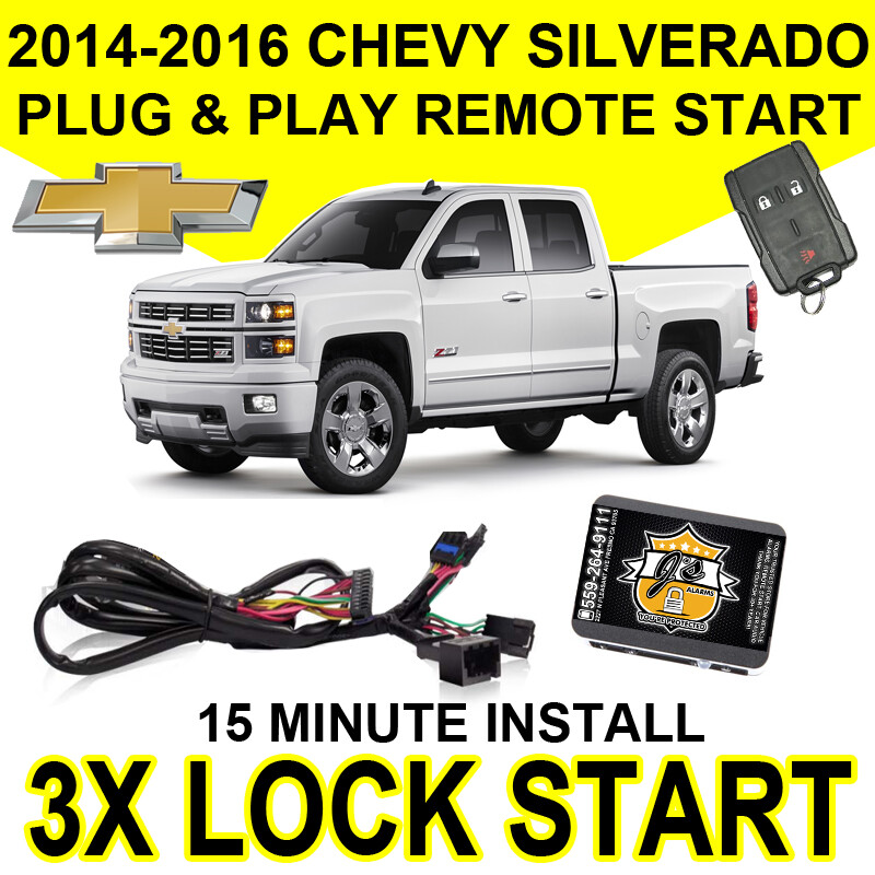 Plug & Play Remote Start System Simple For 2014-2016 Chevy Silverado GM7