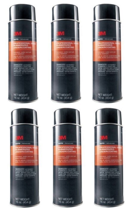 3M 03584 Professional Grade Rubberized Undercoating 16oz Can (6 Pack)