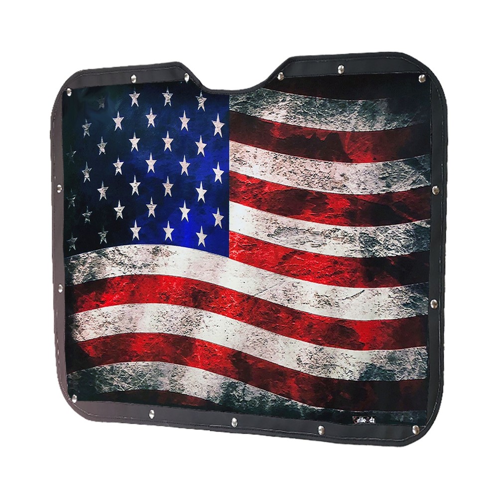 2007+ Peterbilt 330/335/337/348 Premium Old Glory Bug Screen