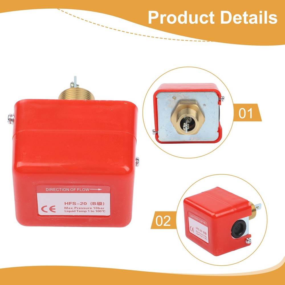 HFS1520 Paddle Flow Switch Sensor Suitable for High Temperature Industrial Use
