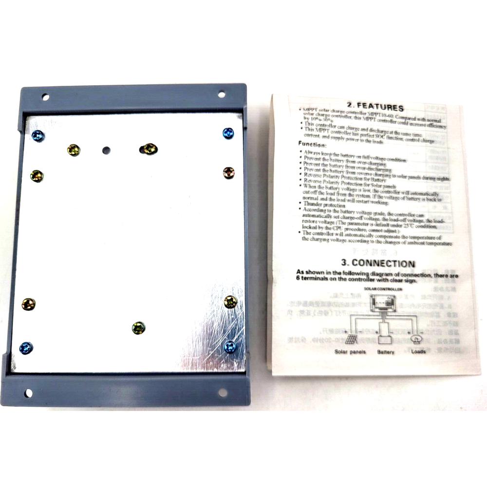 WELLSEE Solar Charge Controller 10 Amp 12V/24V Automatic Detection NOS EE