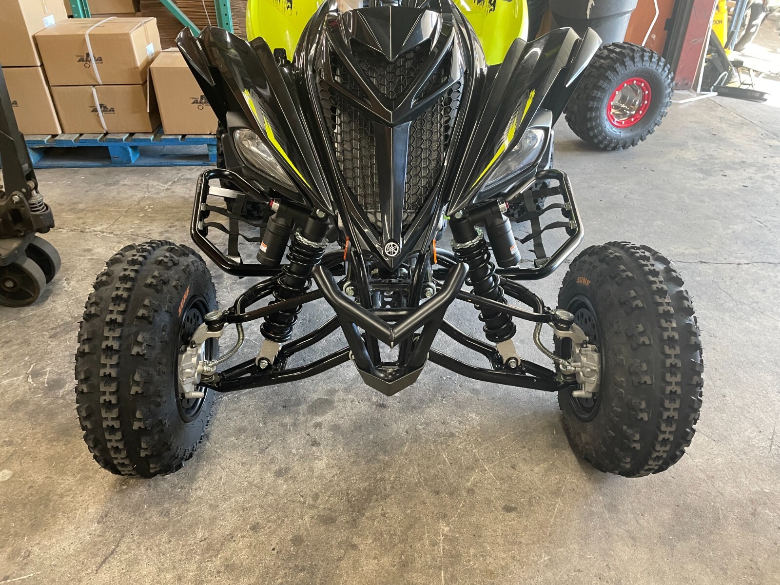 Yamaha Raptor 700 Nerf Bars Alba Racing Black Black 197 T1 BB