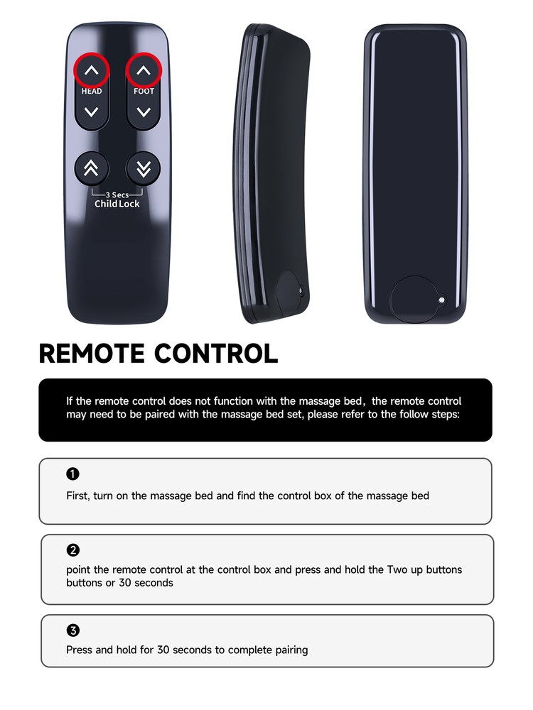 For Linak Adjustable bed base Remote Control HC12BL0011-02 HC10BL
