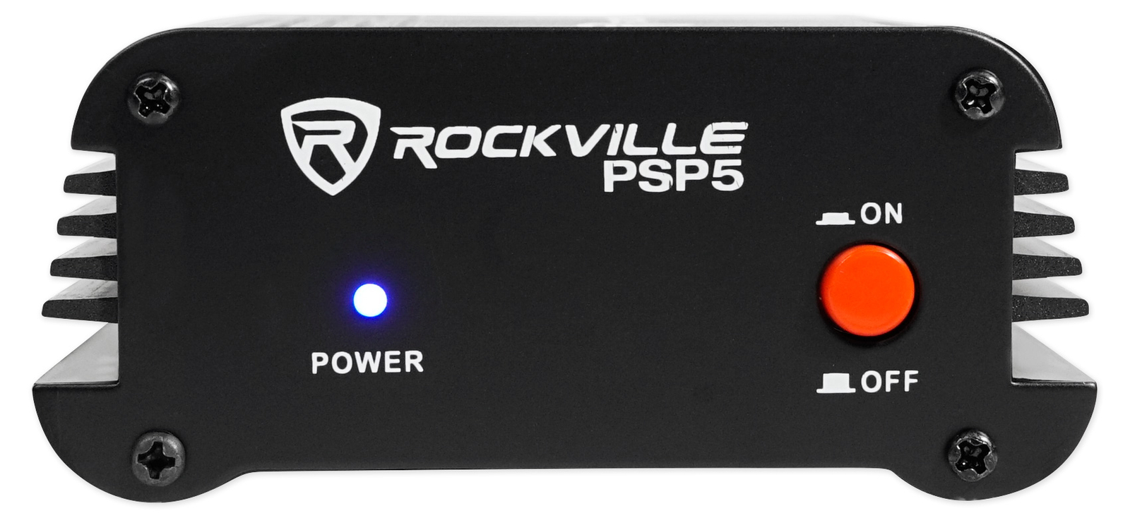 Rockville PSP5 Universal 48V Phantom Power Supply Box For Condenser Microphones