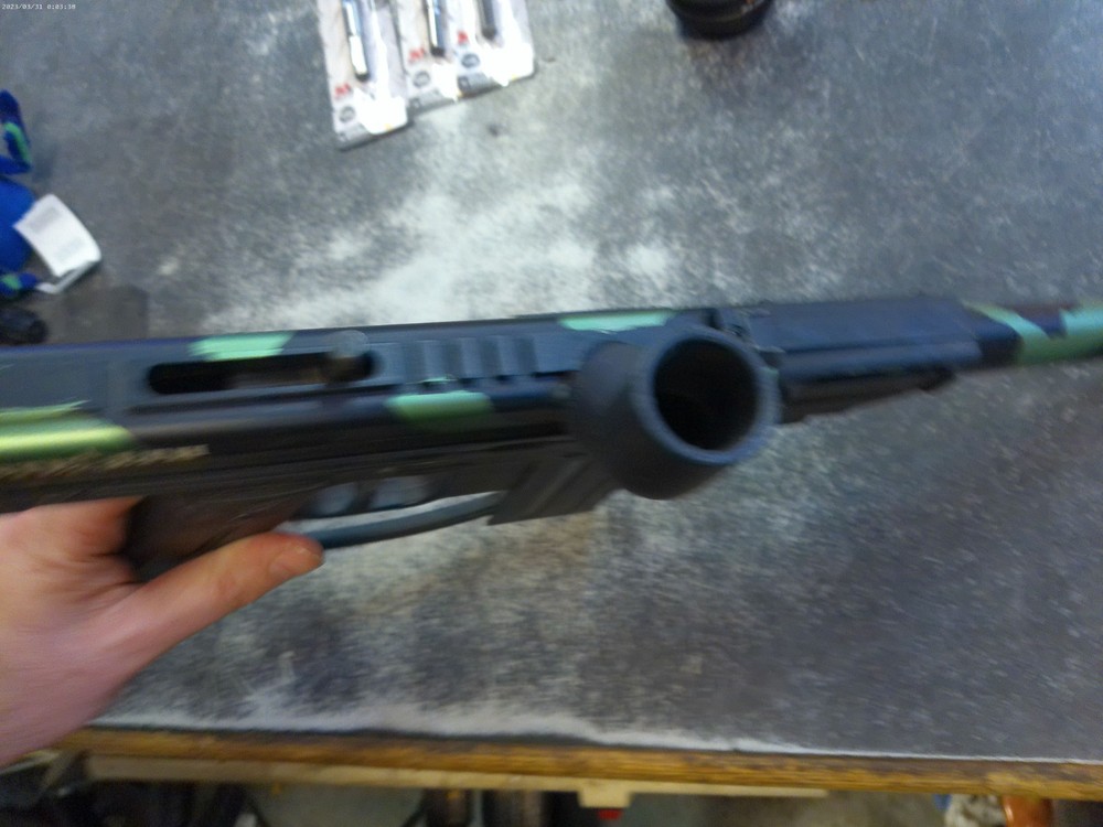 Stealth Camo Paintball Marker Untested, AS IS