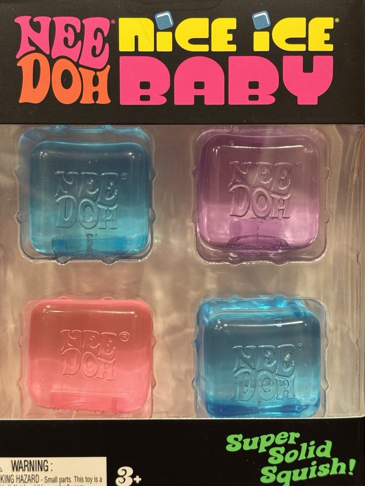 Needoh Nice Ice Baby Bundle (Mini Nice Cubes) 4 Pack Brand New
