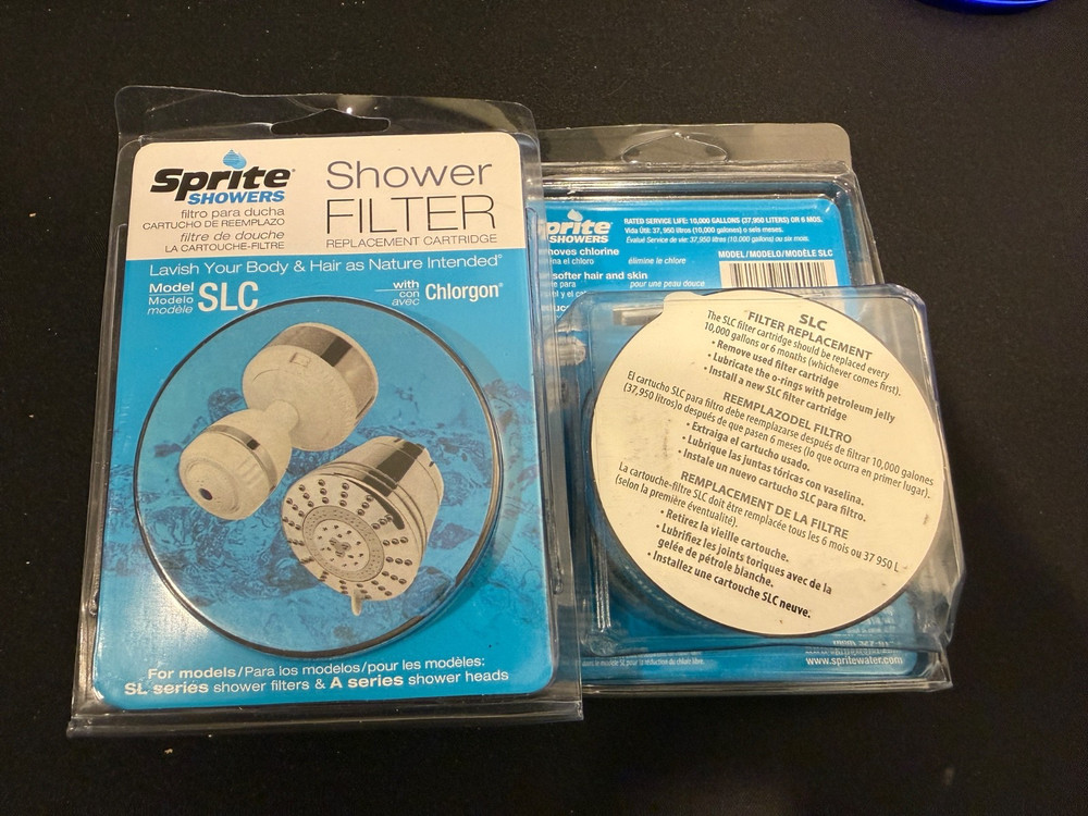 Sprite Slim-Line (SLC) Shower Filter Replacement Cartridge, 2 pack