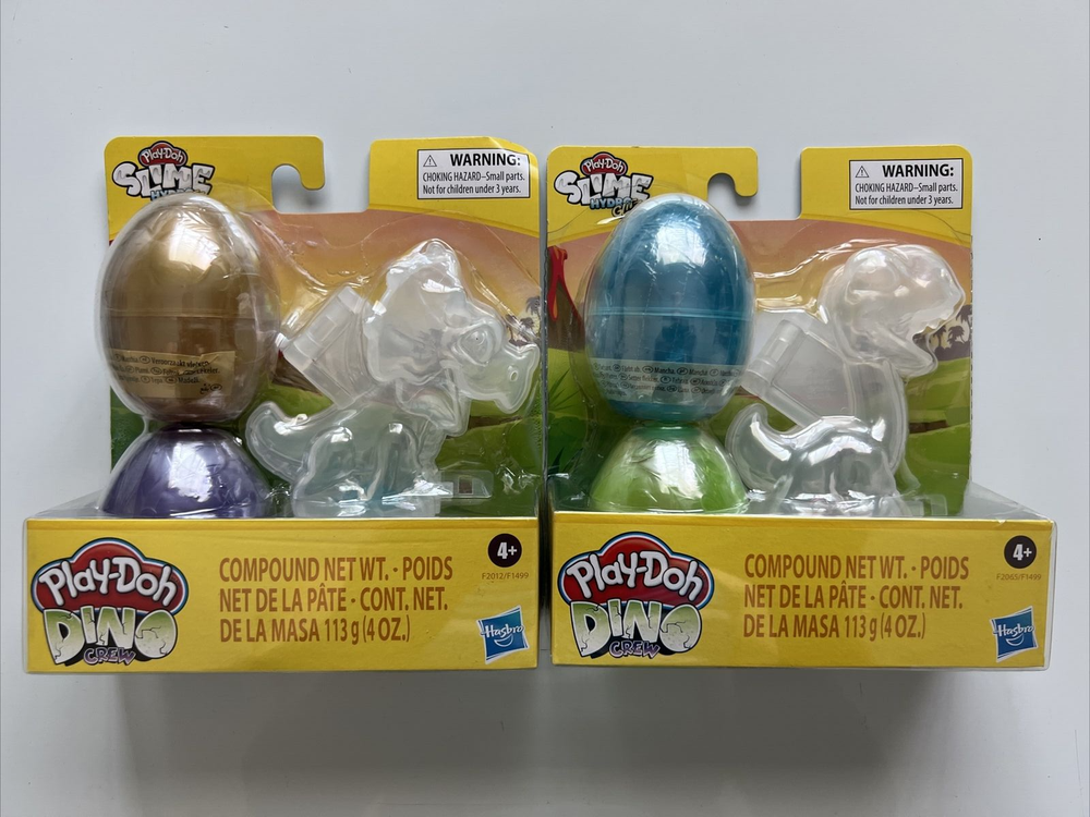 Play Doh Dino Crew Slime Hydro Glitz Combo 2 Pack