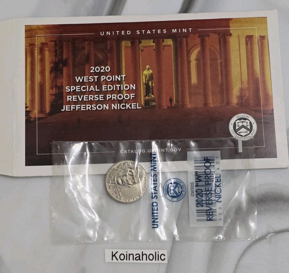 2020 S SILVER Proof Set + RARE W Reverse Proof Nickel, Pulled From Storage