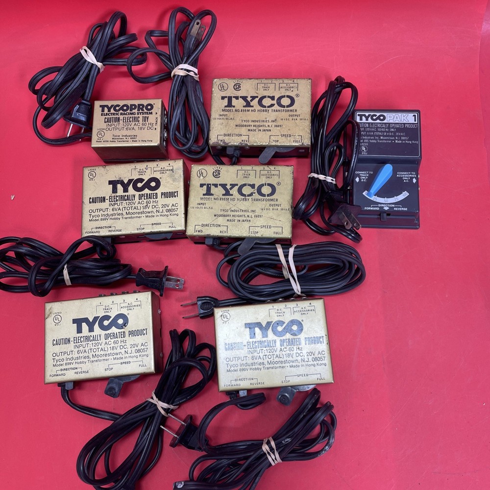 Vintage Tyco Electrain Train Transformers-Untested Lot 7