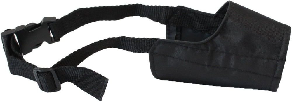 Durable Adjustable Dog Muzzle, Size 4 Fits 8" Snout - Lightweight Soft Nylon
