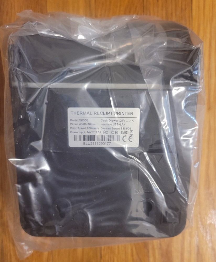 Mini Thermal Receipt Printer Model XK300 NEW OPEN BOX