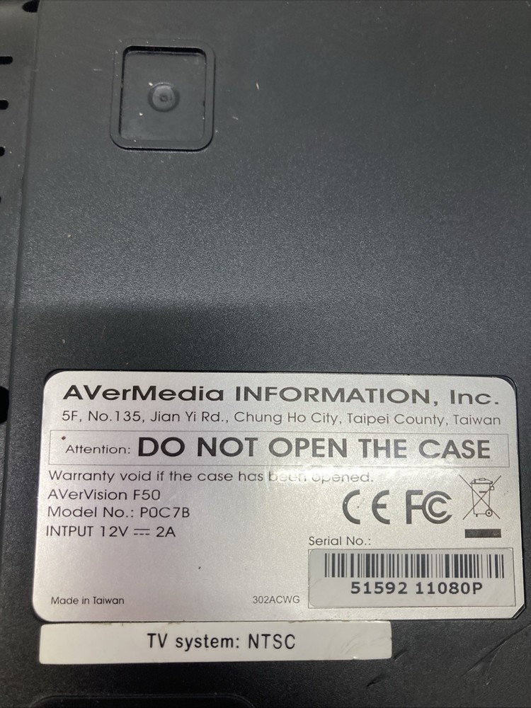 AVerVision F50HD Document Camera Flexible Arm tested working
