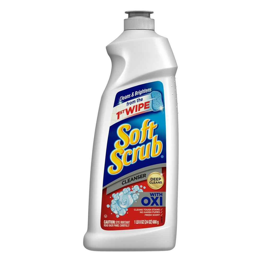 (2 Pack) Soft Scrub Multi-Purpose Cleanser with OXI, Surface Cleaner, 24 Ounce