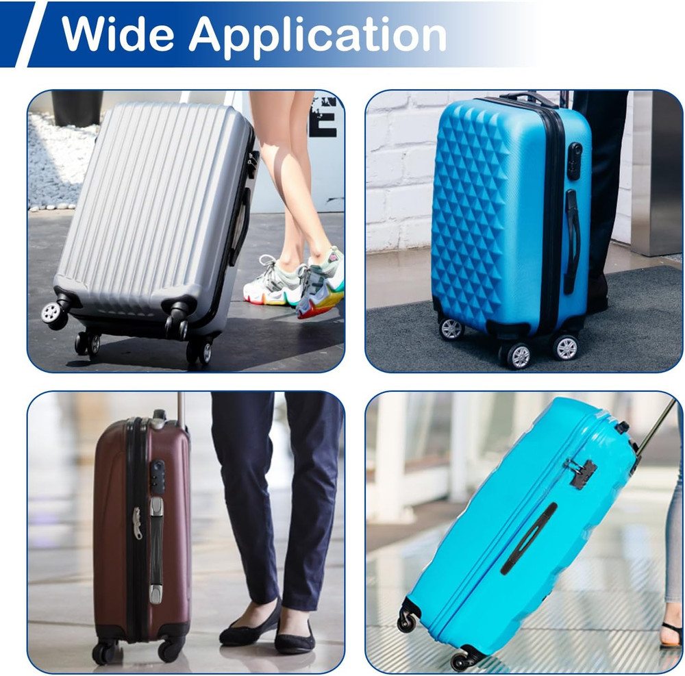 2Pcs Luggage Handle 9.06" X 0.98" (L X W) Plastic Pull Handle Grip Replacement 2