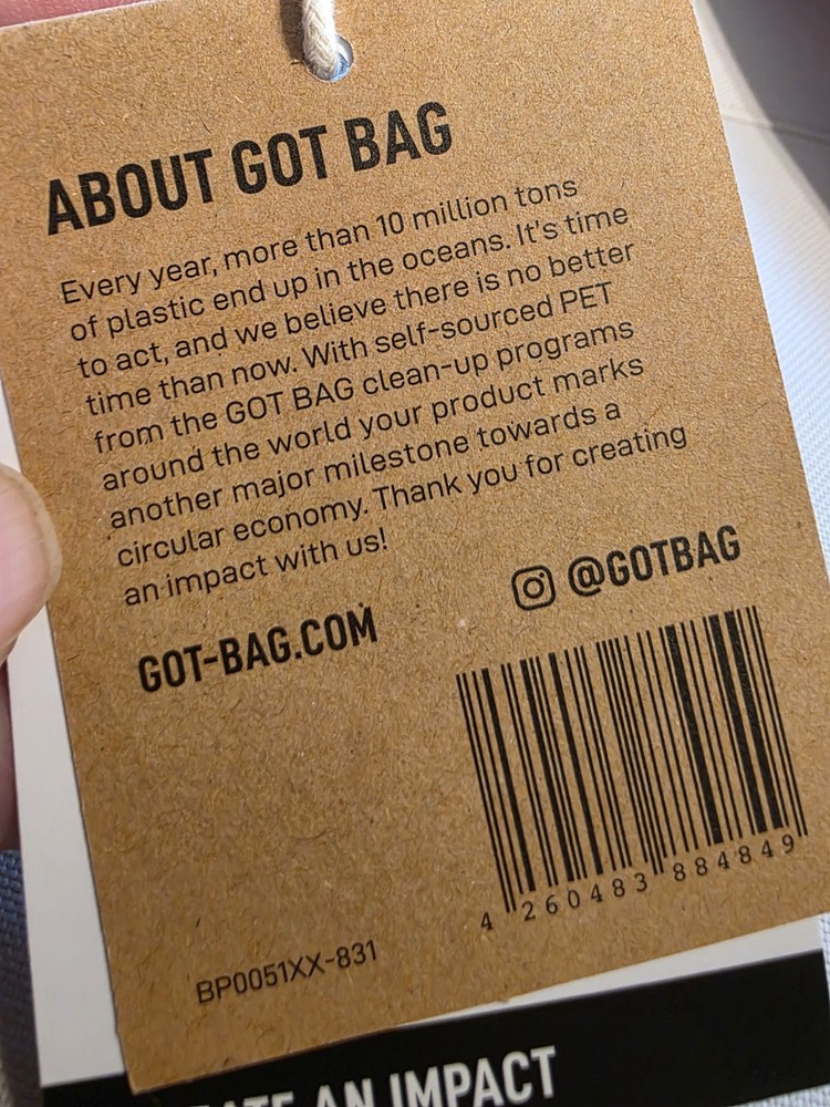 GOT BAG LITE Rolltop dry bag backpack Off white/gray