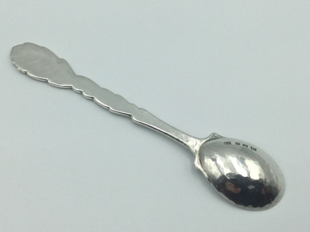 SOLID SILVER SPOON, OMAR RAMSDEN, ROSEMARY PATTERN, LONDON C1938
