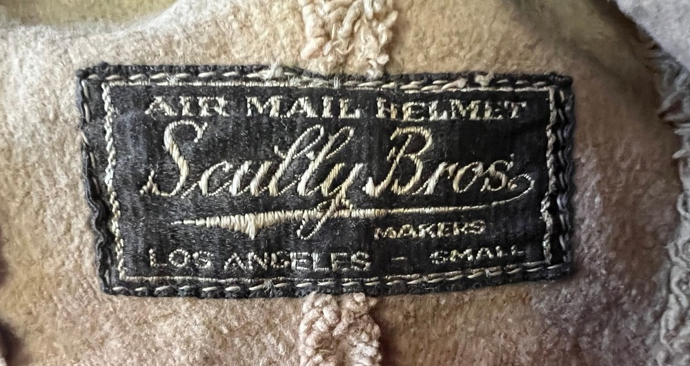 SCULLY AIR MAIL SUMMER FLYING HELMET