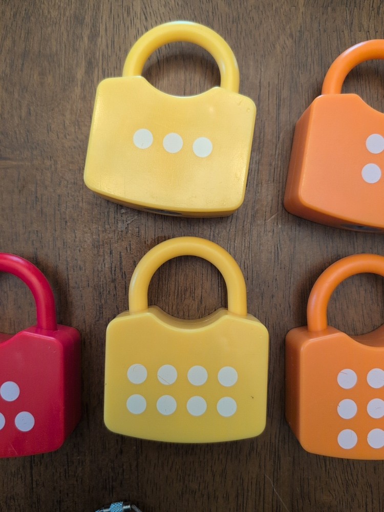 Number Learning Locks & Keys Educational Learning Incomplete *Missing Lock #2*