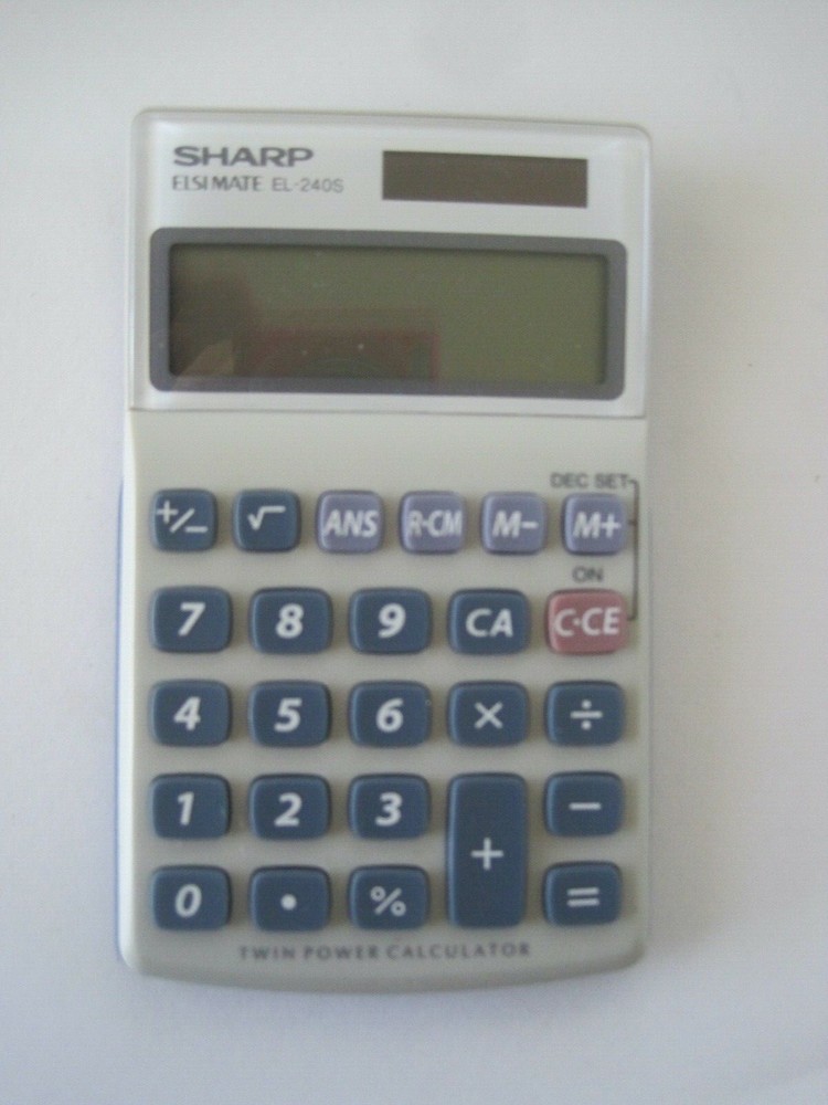 Sharp EISIMATE EL -  2405 Calculator Twin Power