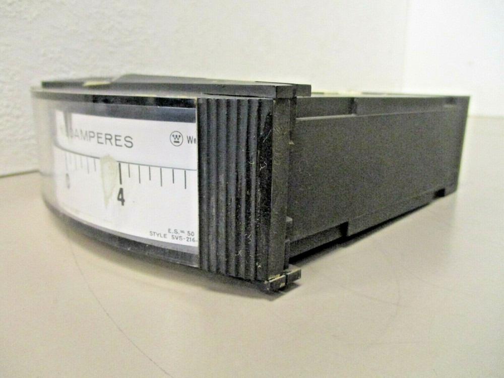Westinghouse 13819 Opposing Range D-C Kiloamperes Panel Meter 8-0-8 Type HX-252