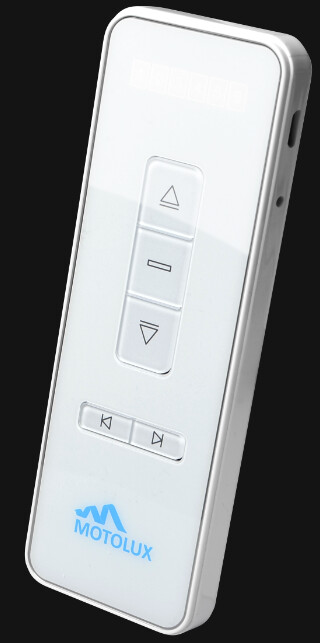 Roller Blinds Motolux Hand Held Remote Control Rechargable