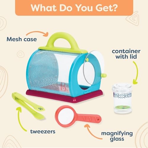 – Bug Bungalow Insect Catching Kit with Mesh Case, Magnifying Bug Catching Kit