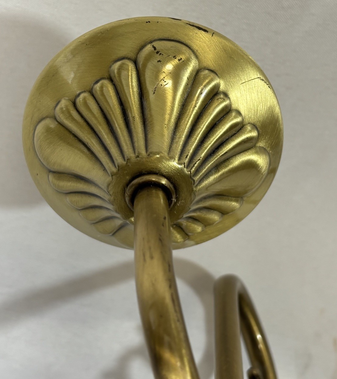 Vintage NOS Murray Feiss Brass Double Wall Sconce 12.5"W 2 Arm