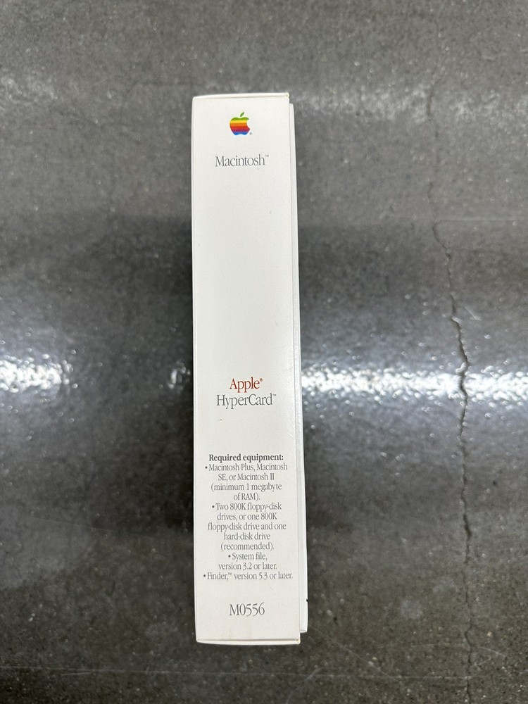 Vintage APPLE HyperCard Software For Macintosh M0556 Empty Box Only