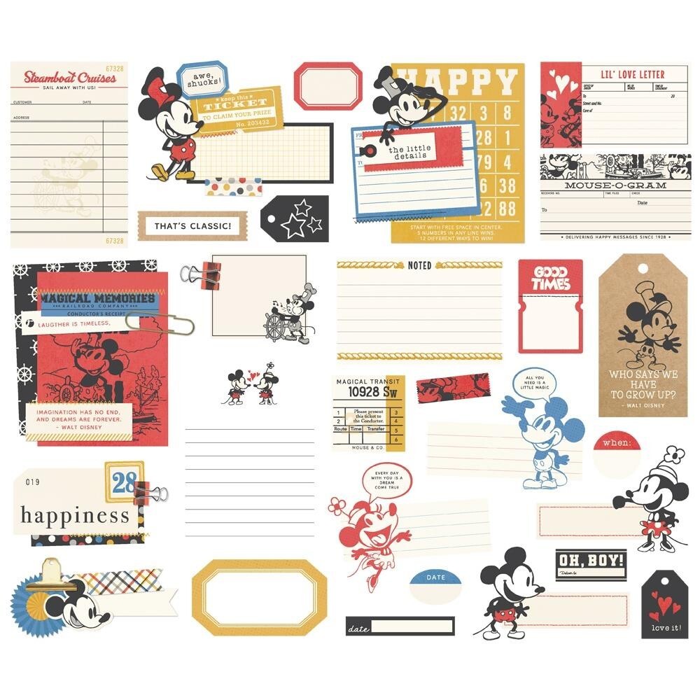 Simple Stories ~ SAY CHEESE CLASSIC MOUSE ~ Journal Bits ~ Disney