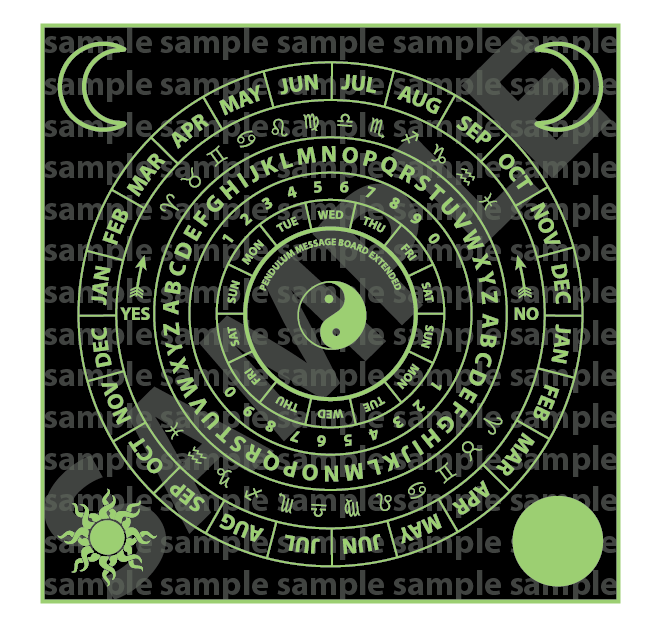 Pendulum Message Board Extended (Laminated) *** YELLOW ****