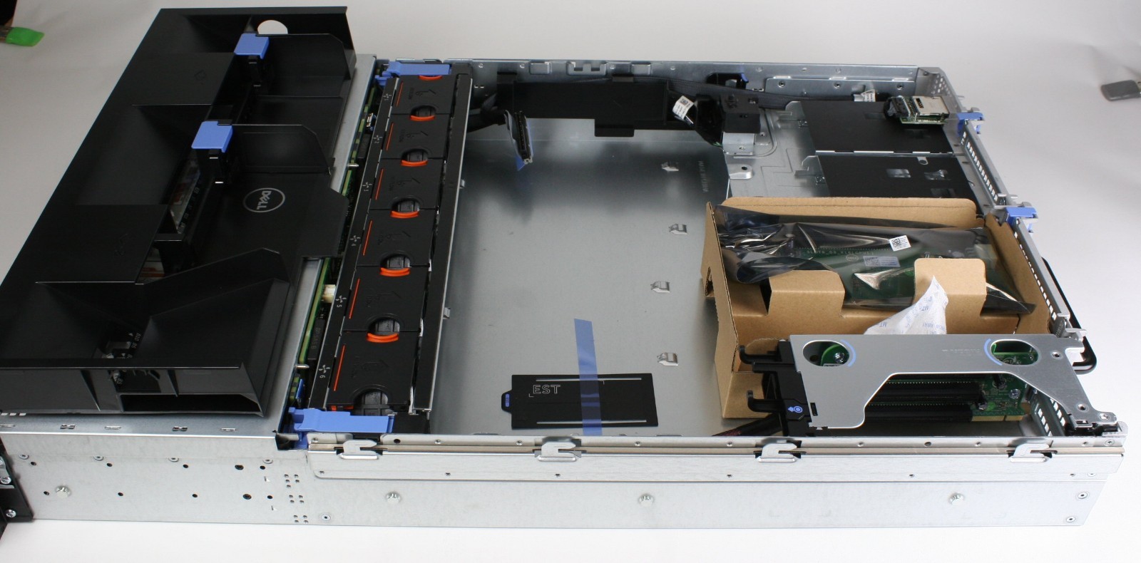 New Dell PowerEdge R720xd LFF 3.5" x12 chassis w/ backplane cables fans & risers