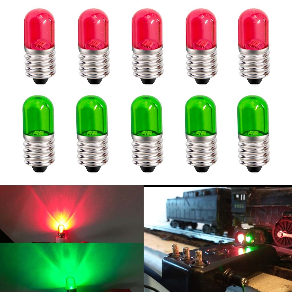New Styles! Red & Green LED Bulbs Light 18Volt Replace For Lionel 022 Controller