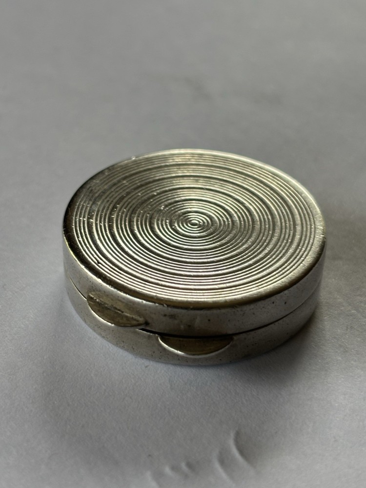 antique sterling silver pill box