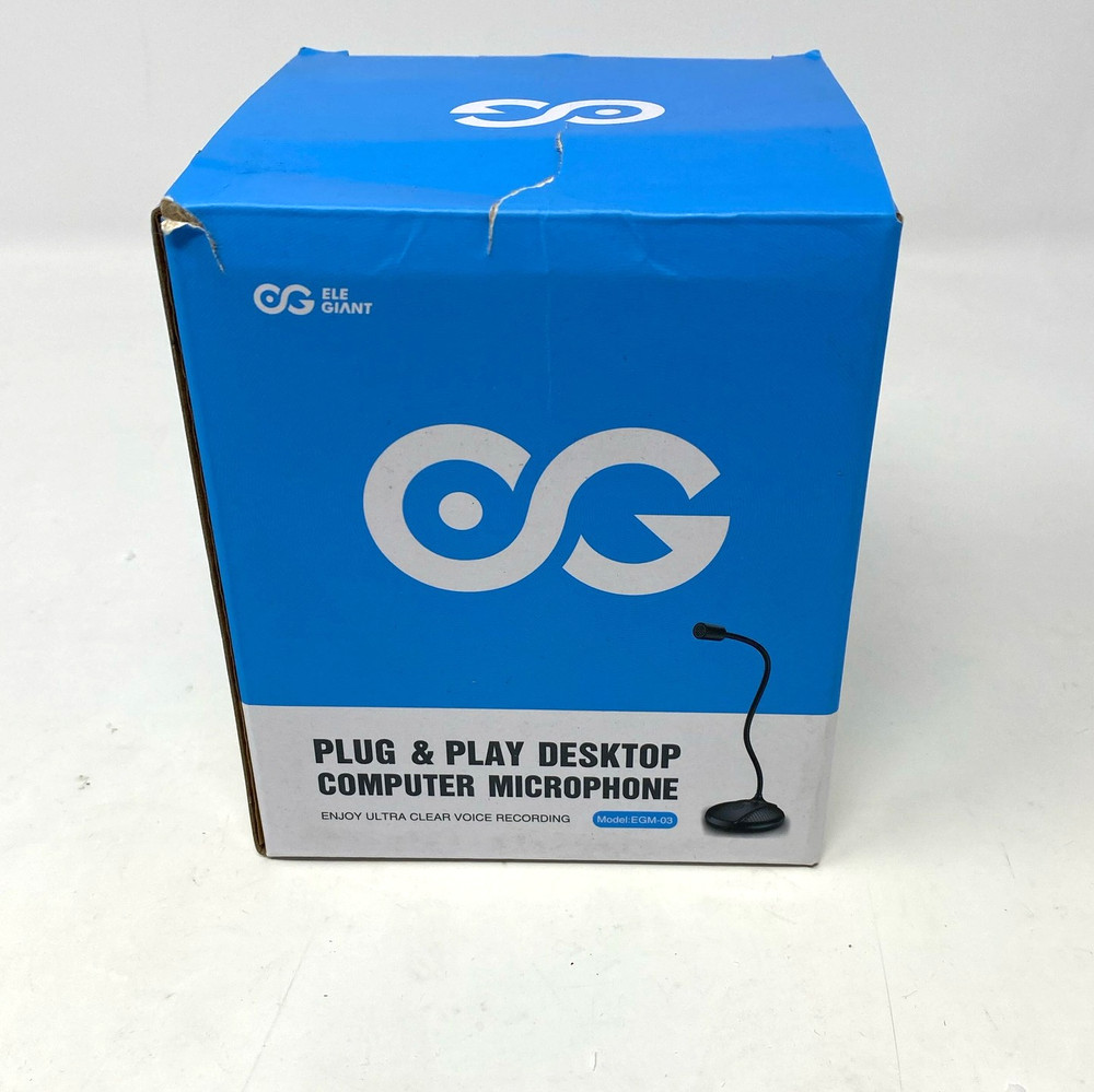 Ele Giant Plug & Play Desktop Computer Microphone for PC/Laptop EGM-03
