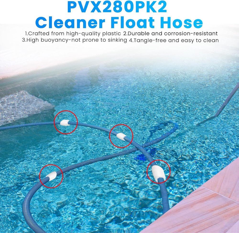 4 Pcs PVX280PK2 Pool Cleaner Hose Float Compatible with Hayward Universal Cleane