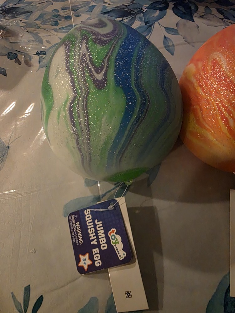 3 Jumbo Swirl Squishy Egg