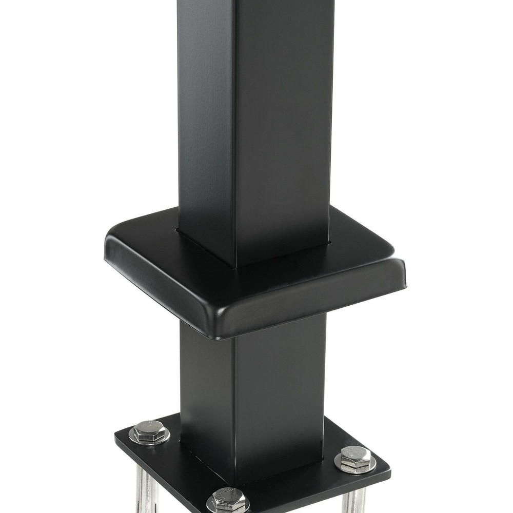 Cable Railing Post, 36" x 2" x 2" Steel Level Deck Railing Post Without Holes