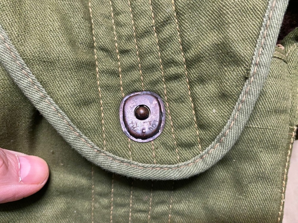 ORIGINAL WWII US AIRBORNE PARATROOPER RIGGER MADE JUMP CANTEEN CARRIER BAG