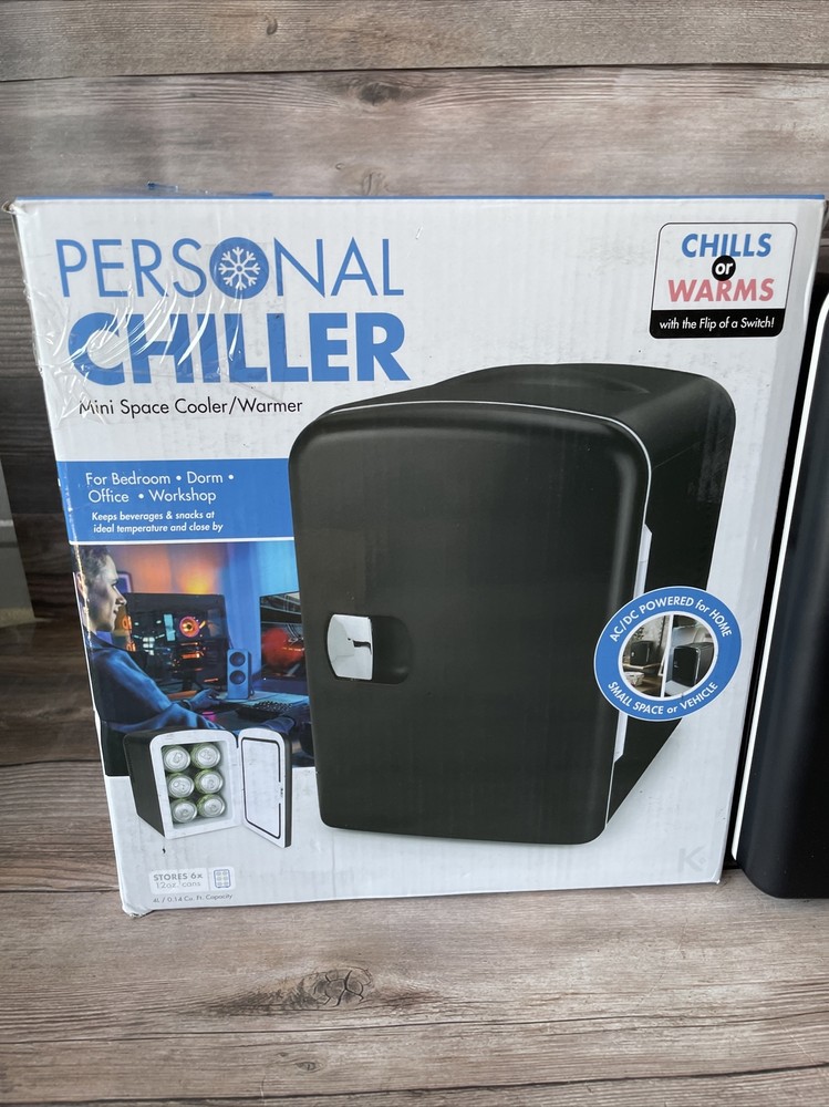 Personal Chiller Mini Fridge Small Space Cooler Black MISSING CORD