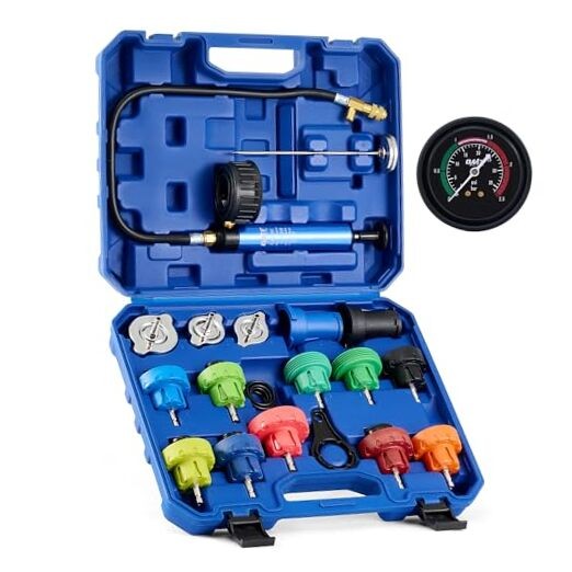 19pc Radiator Pressure Tester Kit with 15 Testers