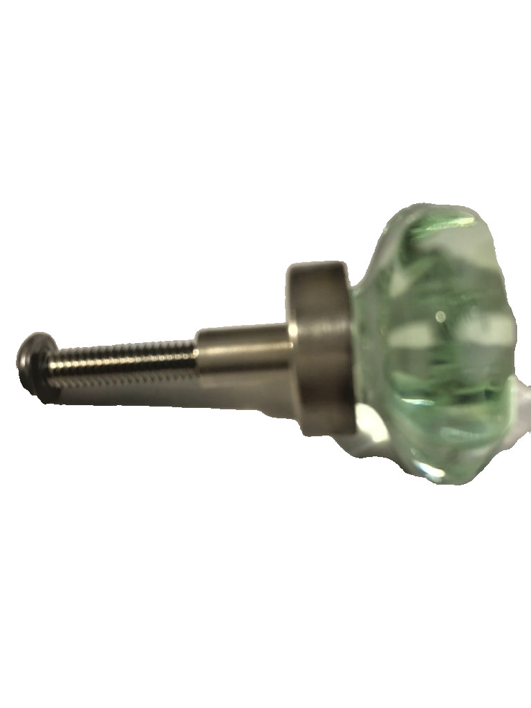 RRSTRORATION HARDWARE Green Depression Glass Knobs.