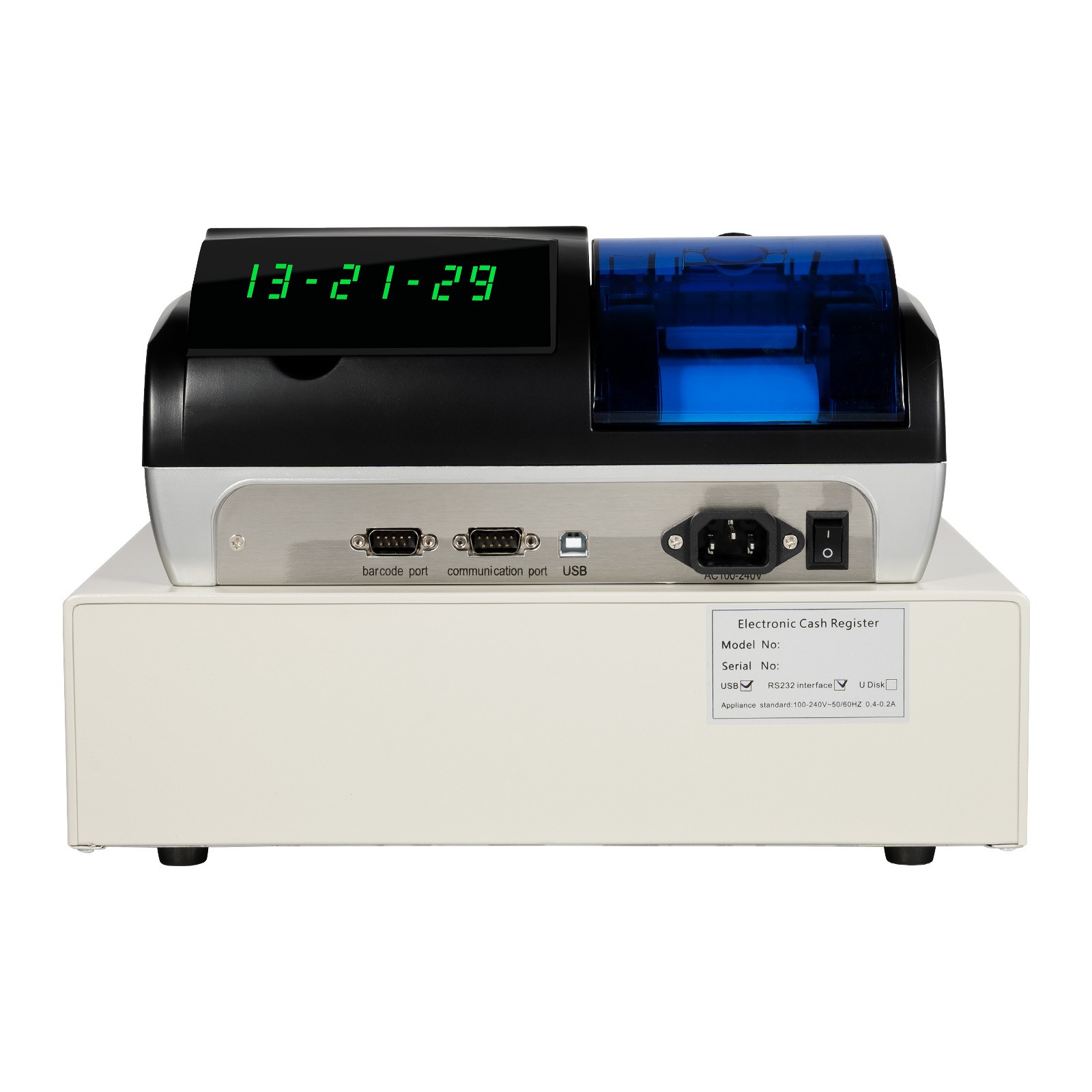 Electronic Cash Register POS System 48 Keyfor Supermarket Retail Restaurant New