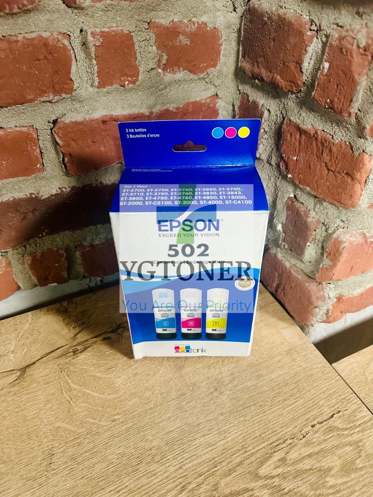 Epson 502 Ink Bottle 3 Combo Pack CMY